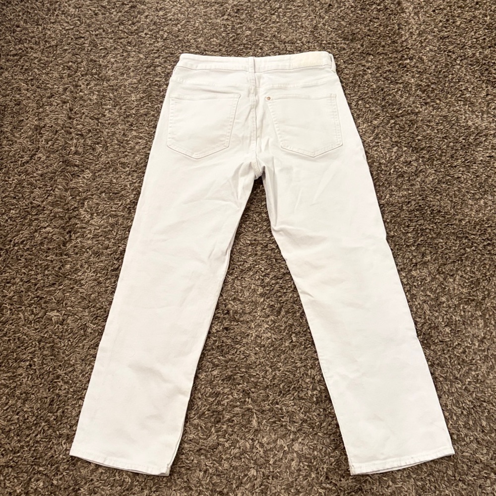 H&M Cropped Straight White Jeans - Picture 2 of 3